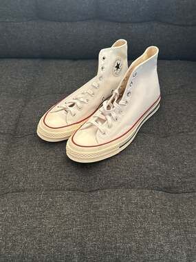 9.5M/11.5W - Converse Chuck 70 High Hi White Garnet Egret 162056C